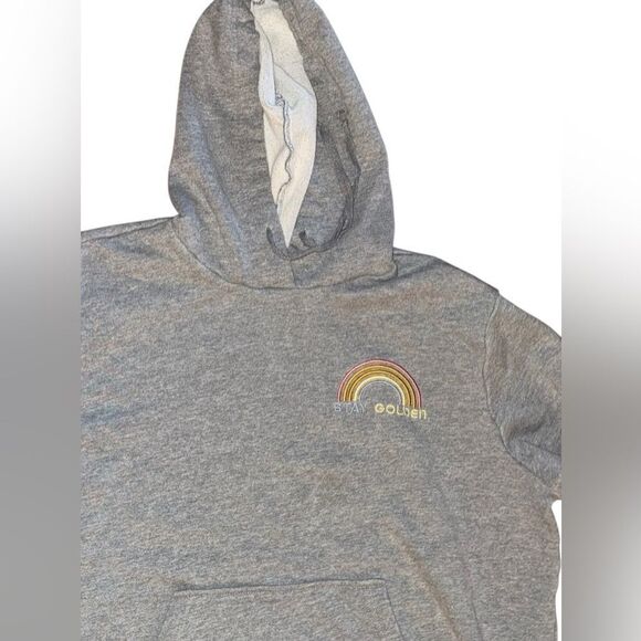 World Market Stay Golden Rainbow Hooded Sweatshirt One Size - Picture 4 of 10